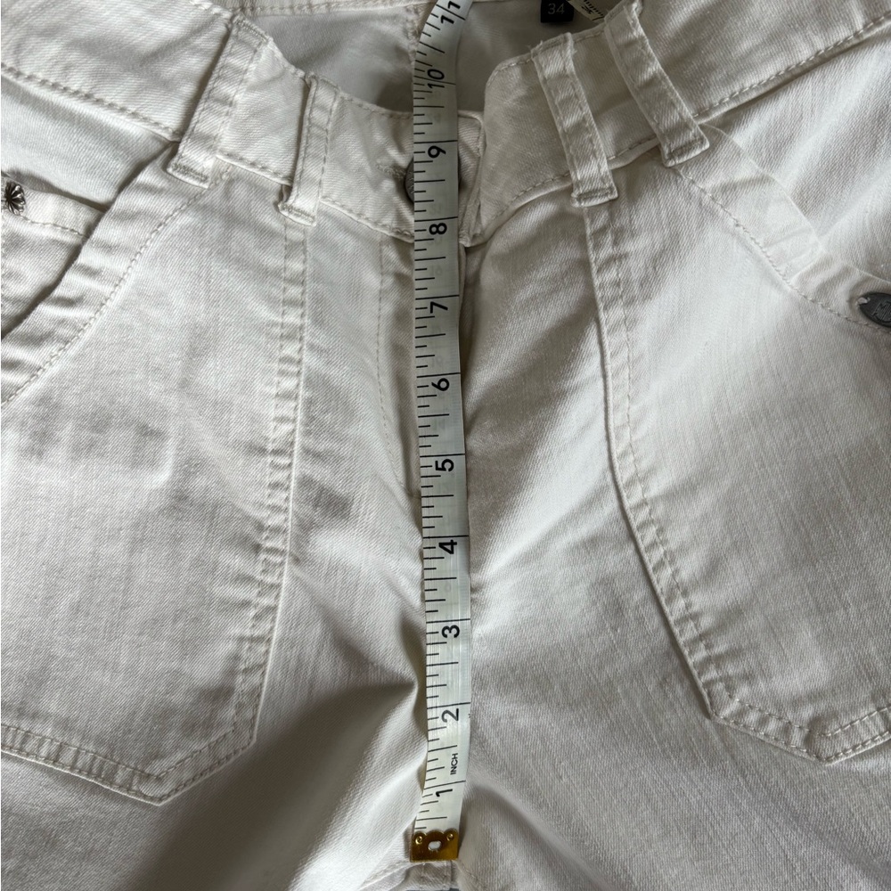 Women's Straight Leg Jeans in Cream - Picture 5 of 15